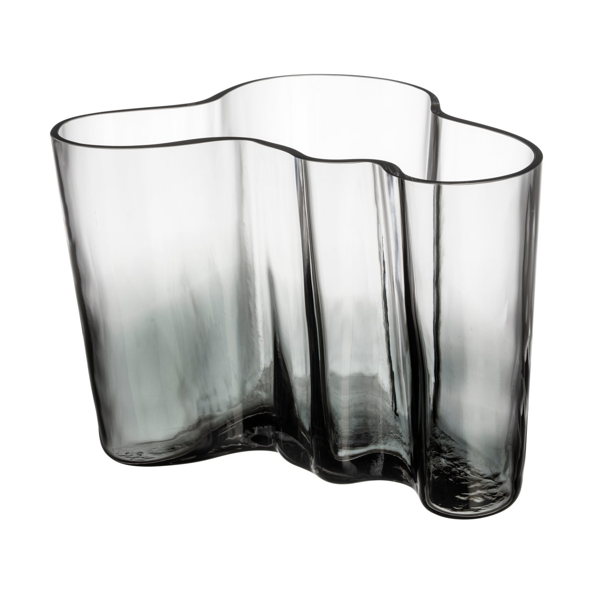 Iittala Alvar Aalto Vase Limited Edition 140 mm Klar-dunkelgrau