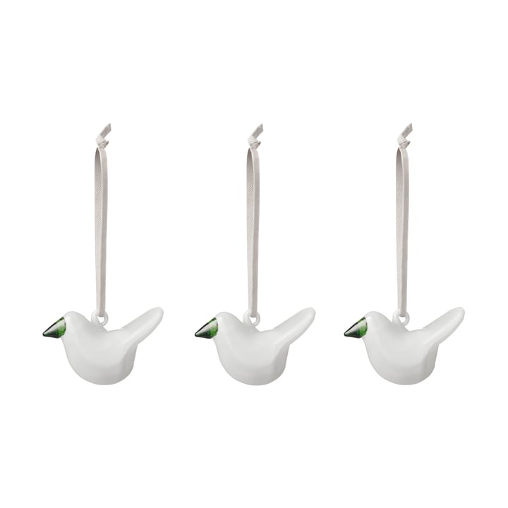 Iittala Glasvogel 3er Pack - Weiß - Iittala