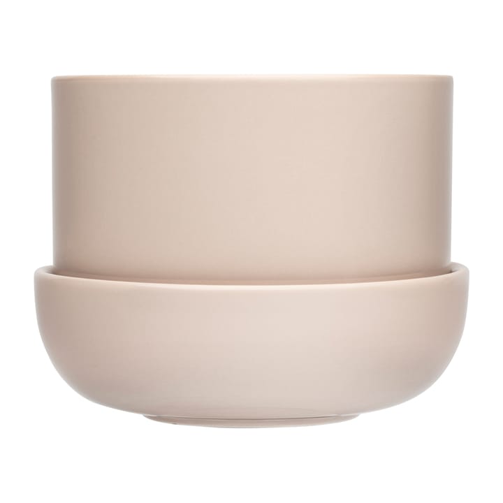 Nappula Blumentopf mit Untersetzer Ø17 cm h13 cm - Beige - Iittala