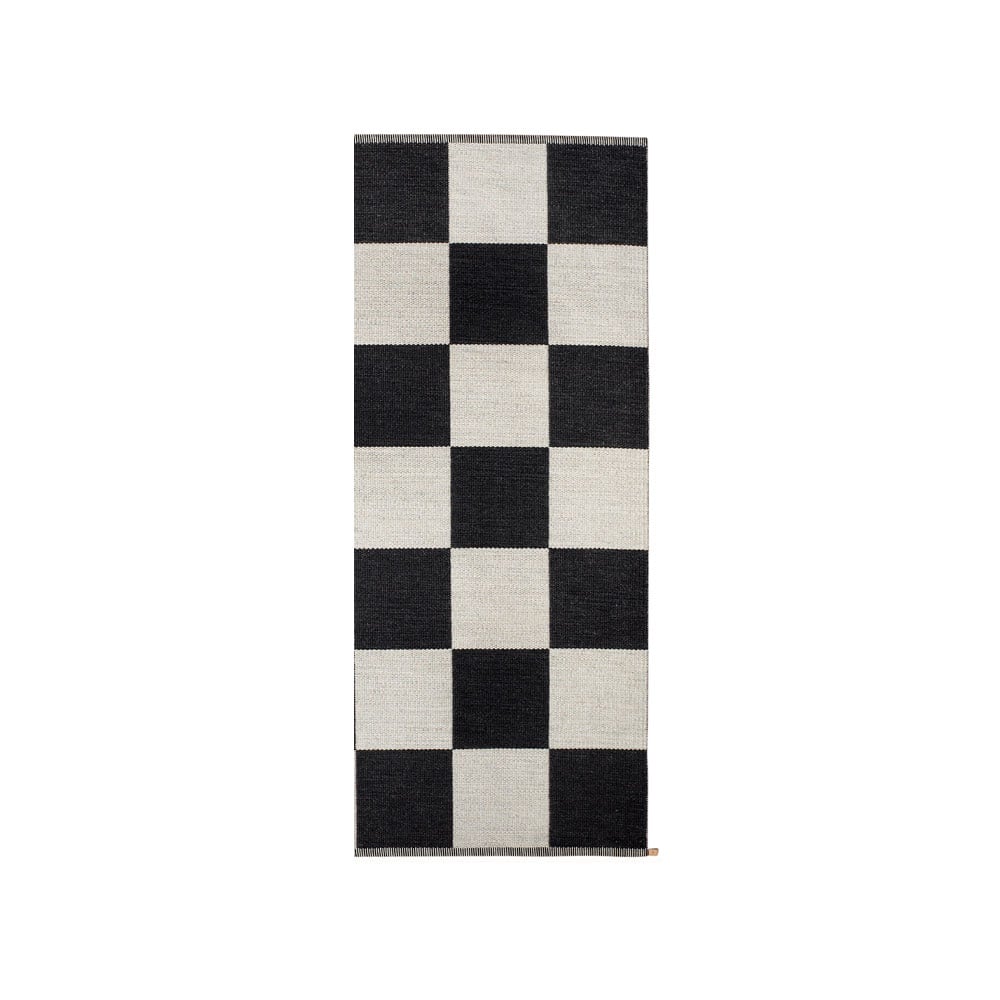 Kasthall Checkerboard Icon Teppich 85x200 cm Midnight black