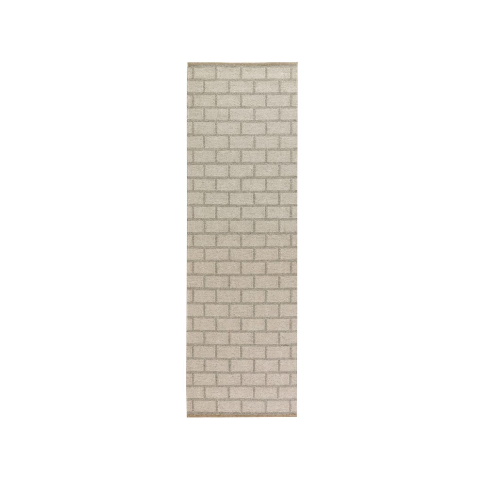 Kateha Brick Flurteppich Light grey, 80 x 250cm