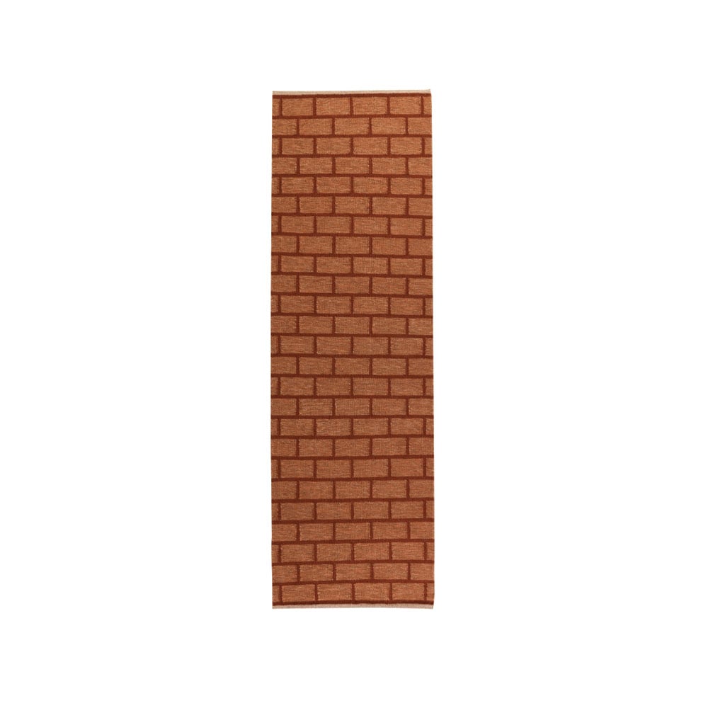 Kateha Brick Flurteppich Rust, 80 x 250cm