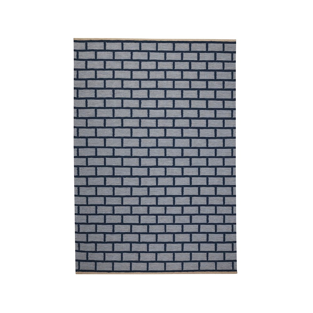 Kateha Brick Teppich Blue, 200 x 300cm