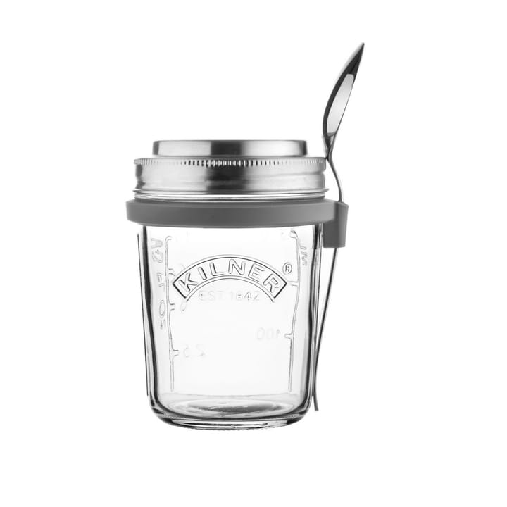 Frühstücksset Glasschale + Löffel - 0,35 L - Kilner