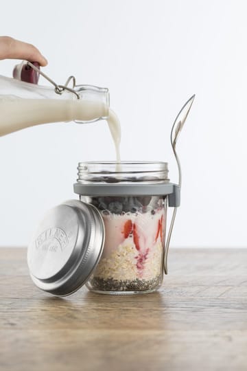 Frühstücksset Glasschale + Löffel - 0,35 L - Kilner