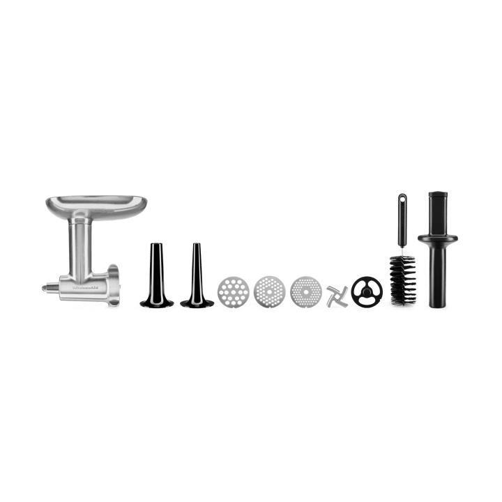 KitchenAid Fleischwolf für Küchenmaschine Set, Stahl-schwarz KitchenAid