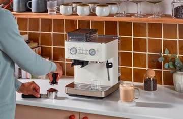 KitchenAid halbautomatische Espressomaschine mit Mühle - Porcelain white - KitchenAid