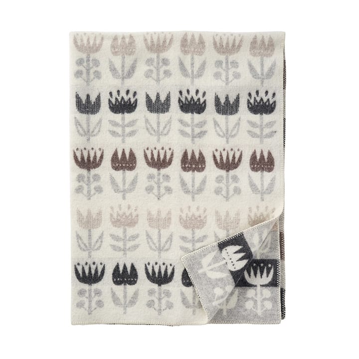 Tulip Decke 130x180 cm - Grey - Klippan Yllefabrik