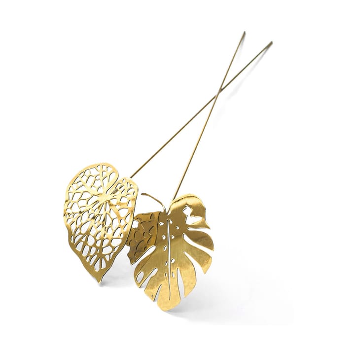 Brass leaves Dekoration 2er-Pack - Water - KLONG