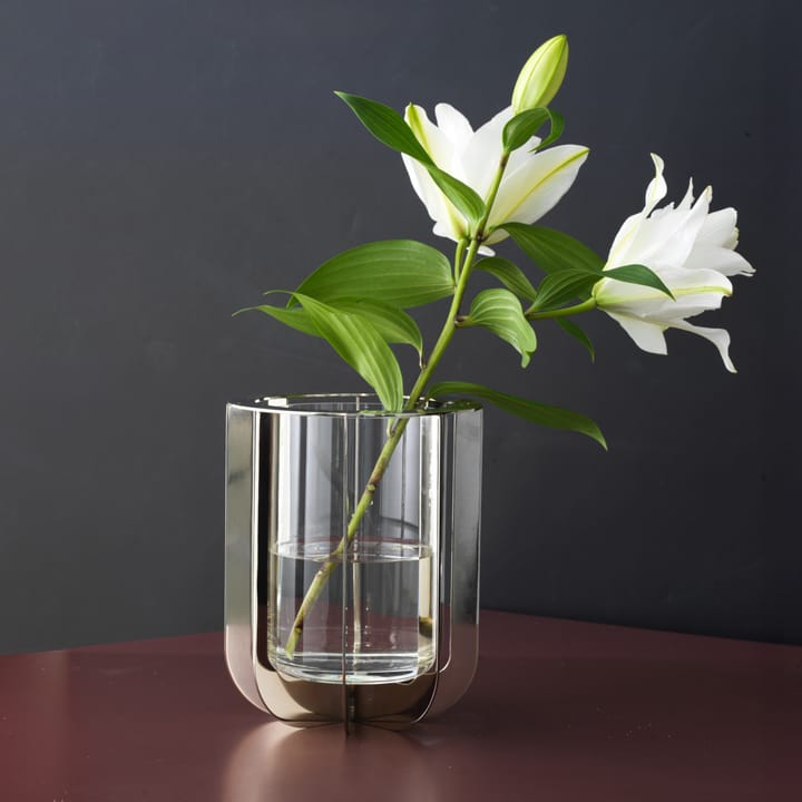 Jazz Vase 20 cm, Silber KLONG