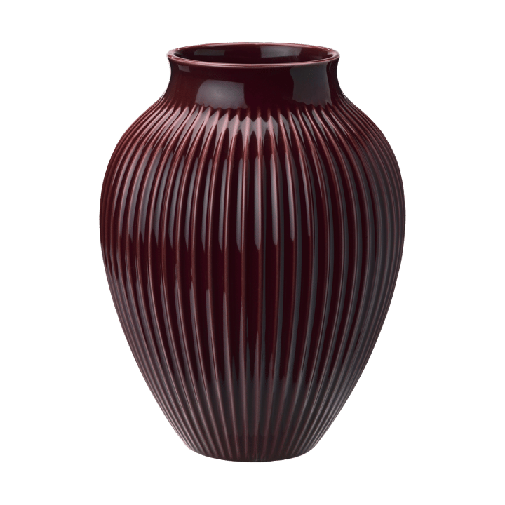 Knabstrup Vase geriffelt 27cm - Berry - Knabstrup Keramik