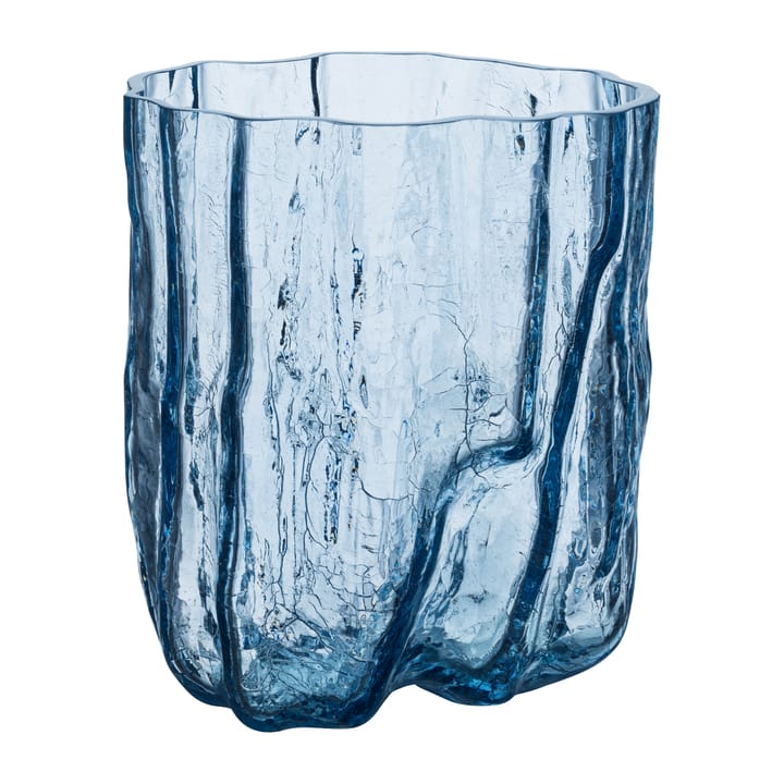 Crackle Vase 27 cm - Rundes Glas - Kosta Boda