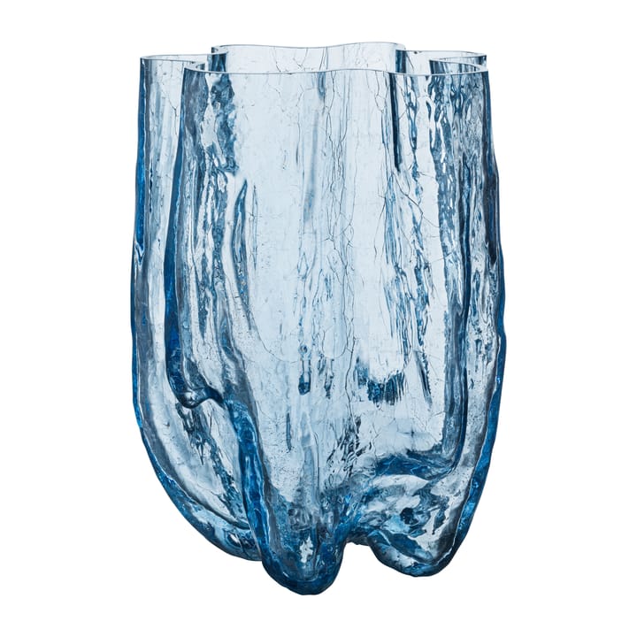 Crackle Vase 37 cm - Rundes Glas - Kosta Boda