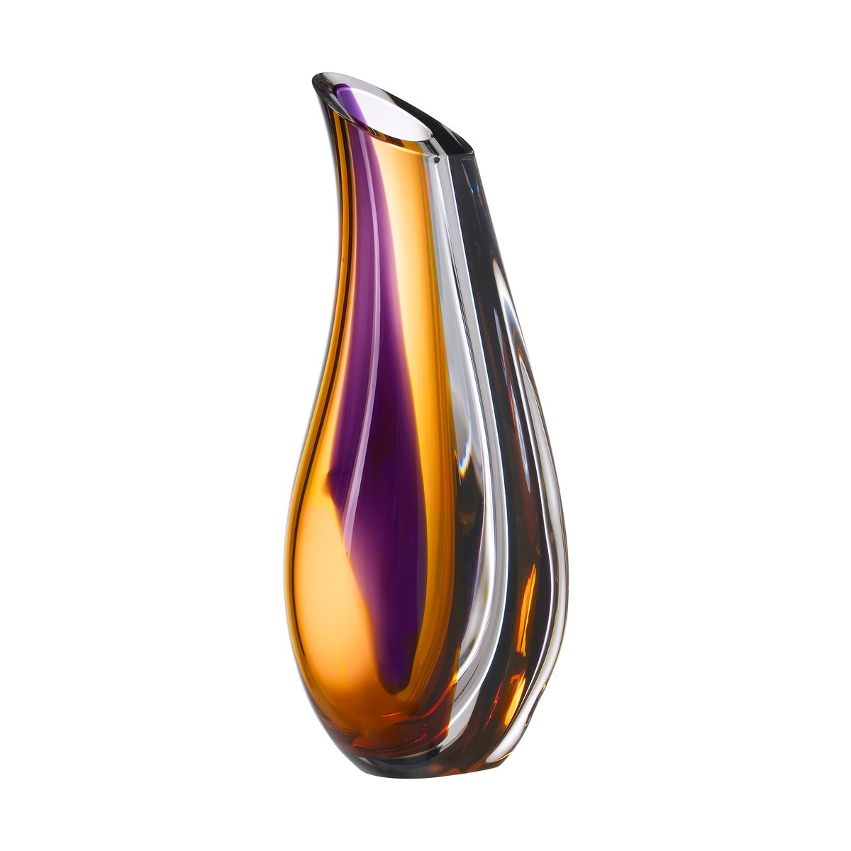 Kosta Boda Orchid Vase 370mm Lila-Bernstein