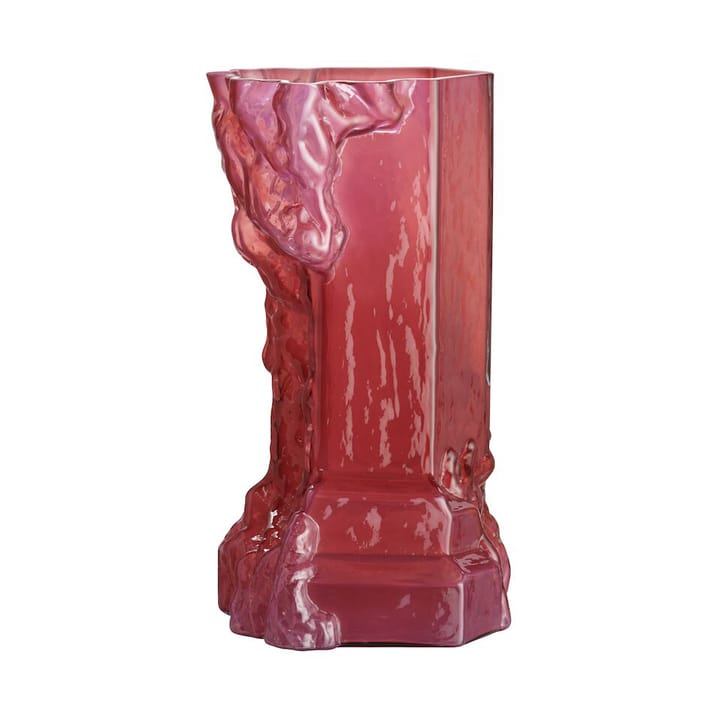 Rocky Baroque Vase 35 cm - Hot Pink - Kosta Boda