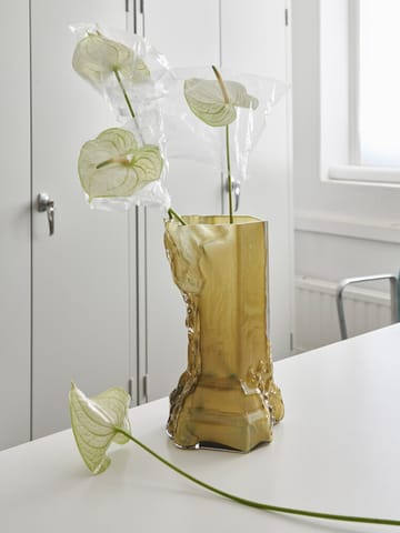 Rocky Baroque Vase 35 cm - Olive - Kosta Boda