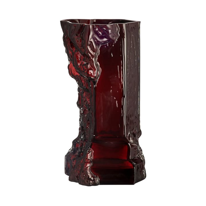 Rocky Baroque Vase 35 cm - Oxblood - Kosta Boda