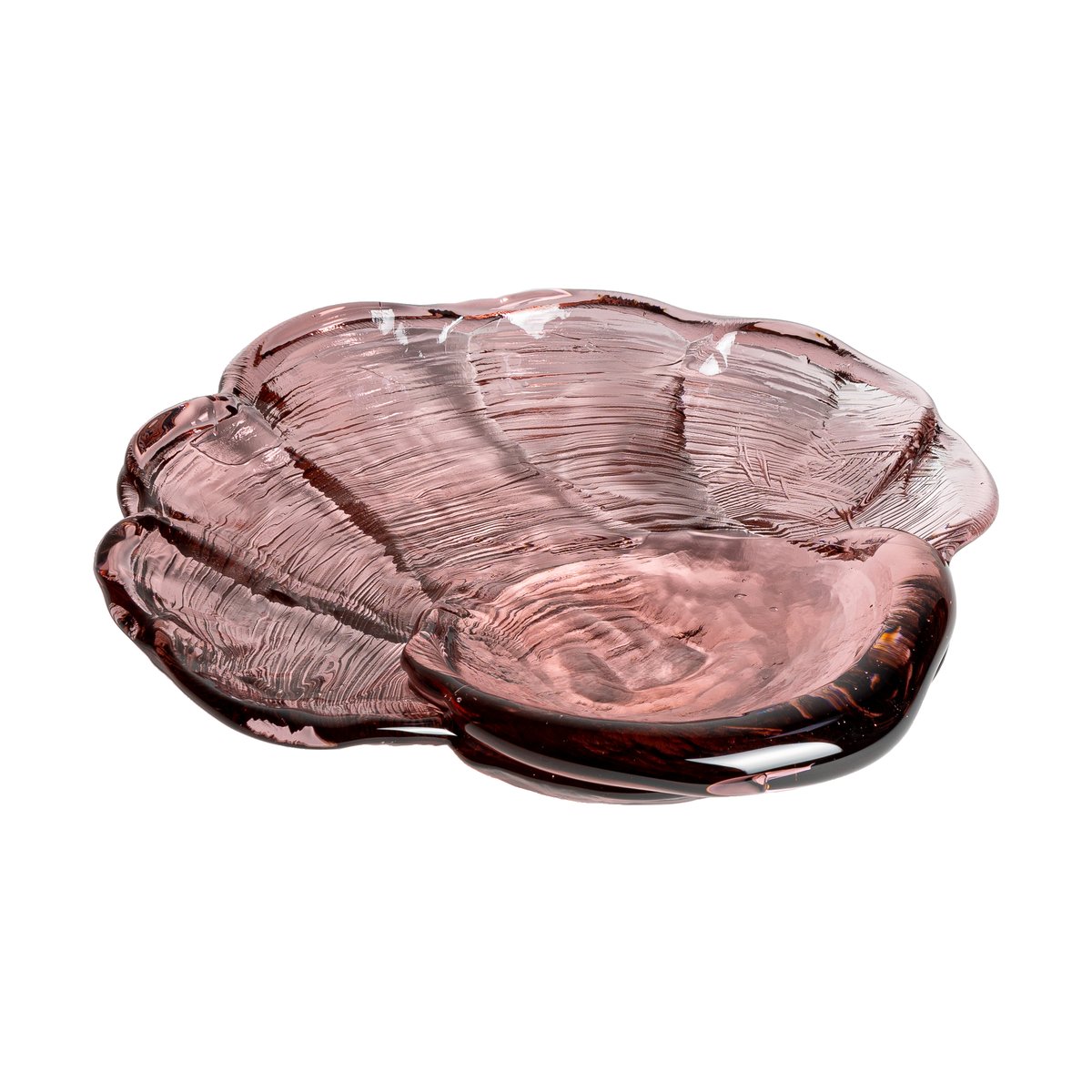 Kosta Boda Venusmuschel Art Glasschale 30 x 33cm Rosa