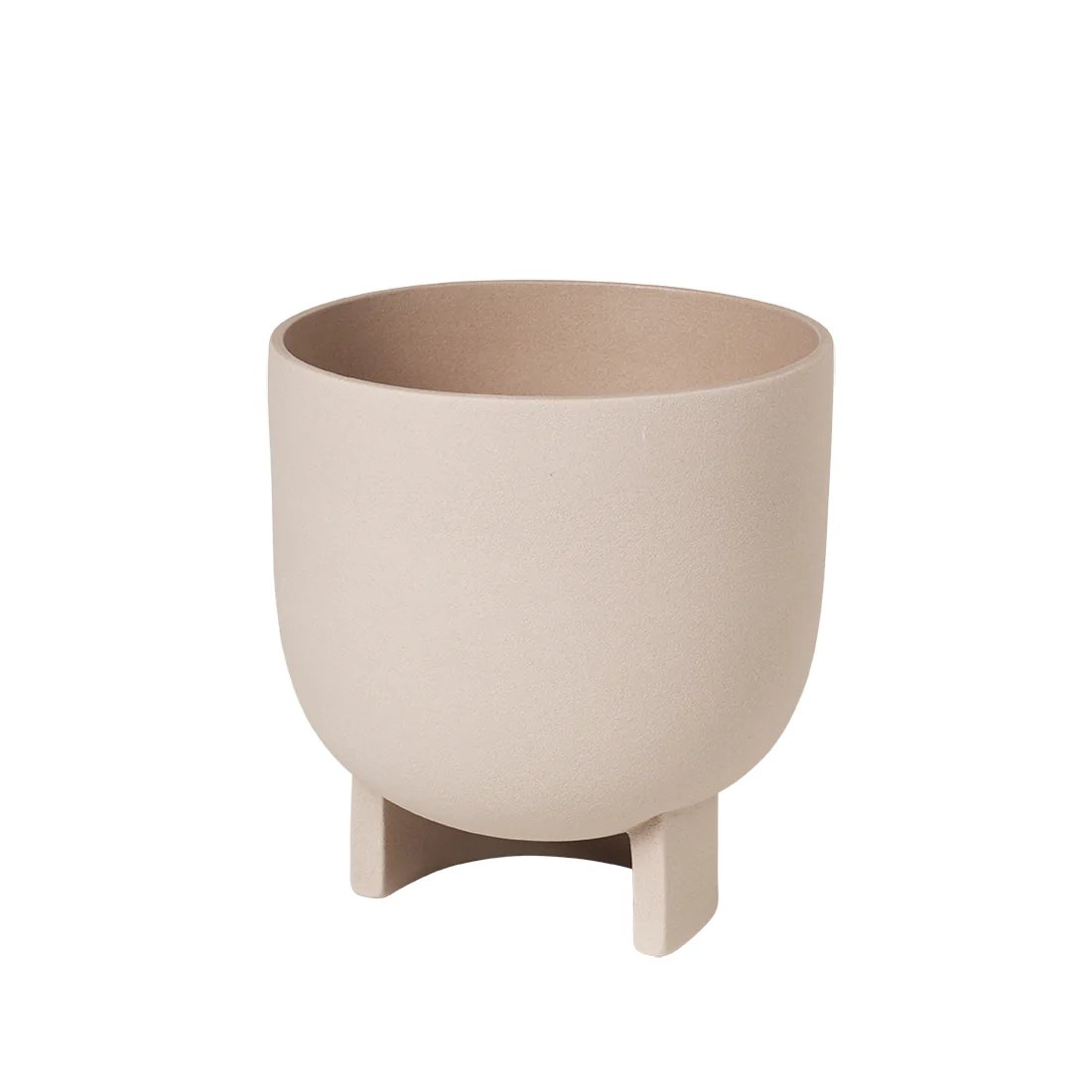 Kristina Dam Studio Serene Blumentopf L Terrakotta-beige