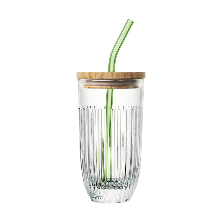 Ouessant Smoothieglas mit Deckel und Strohhalm 43 cl - Transparent - La Rochère