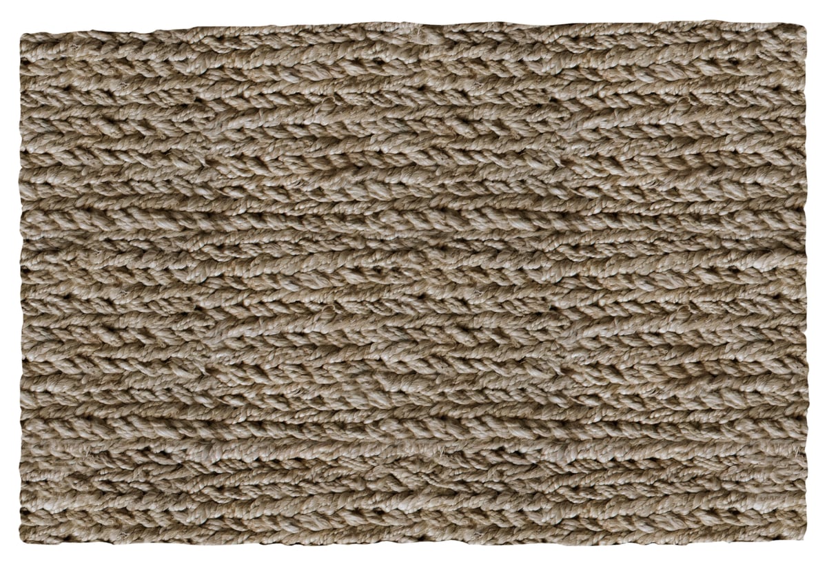 Layered Lotta Agaton Chunky Hemp Fußabstreifer Natural, 60 x 90cm