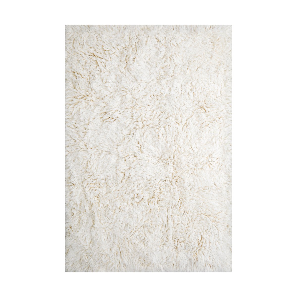 Layered Shaggy Teppich 200x300 cm Bone White