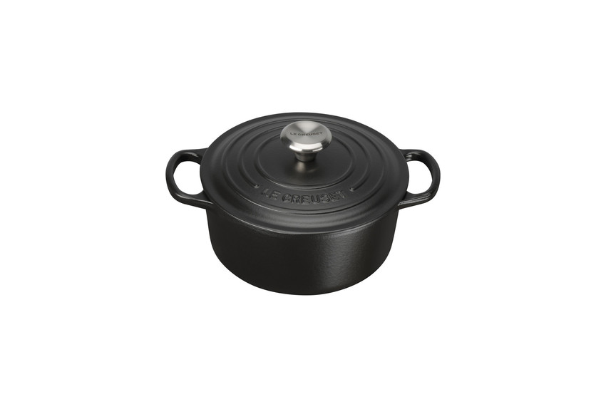 Le Creuset Le Creuset runder Topf Ø22 cm Mattschwarz