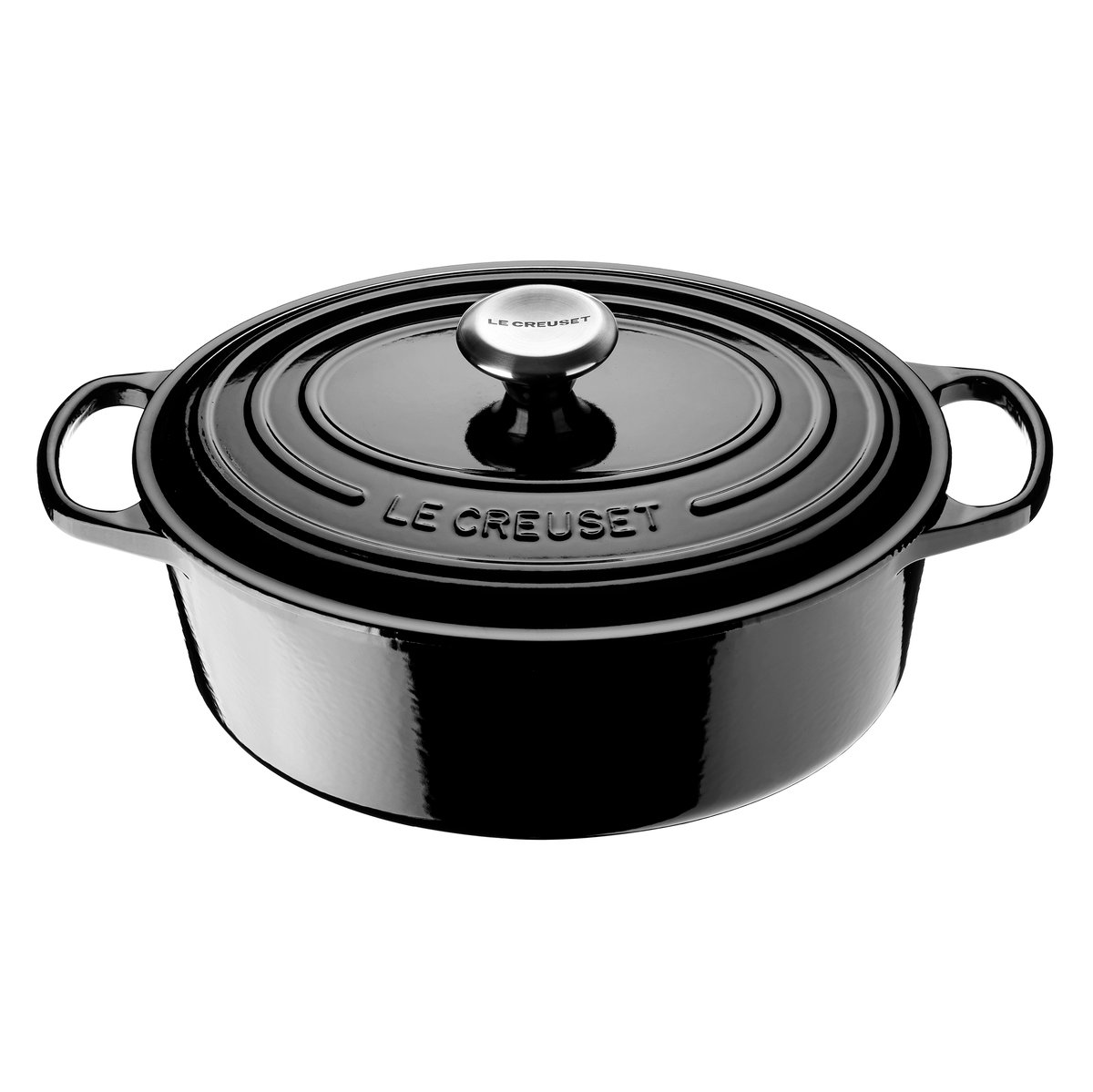 Le Creuset Le Creuset Signature Bräter oval 4,1 l Schwarz