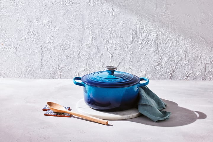 Le Creuset Signature Bräter rund 4,2 l, Azure blue Le Creuset