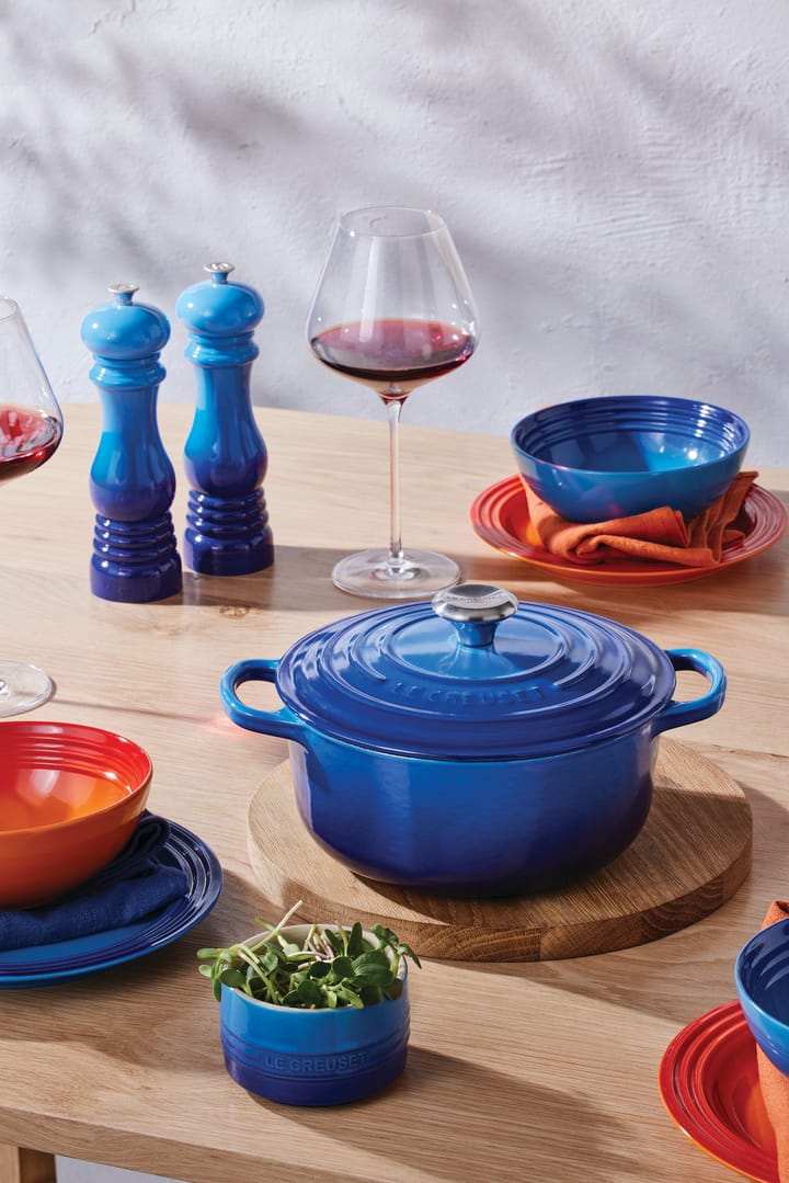 Le Creuset Signature Bräter rund 4,2 l, Azure blue Le Creuset