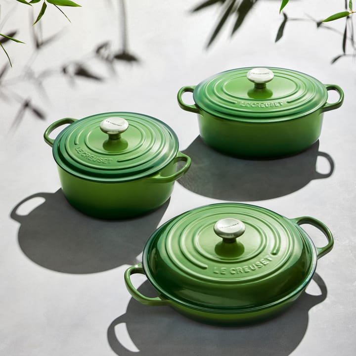 Le Creuset Signature Bräter rund 4,2 l, Bamboo Green Le Creuset