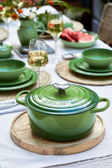 Le Creuset Signature Bräter rund 4,2 l - Bamboo Green - Le Creuset