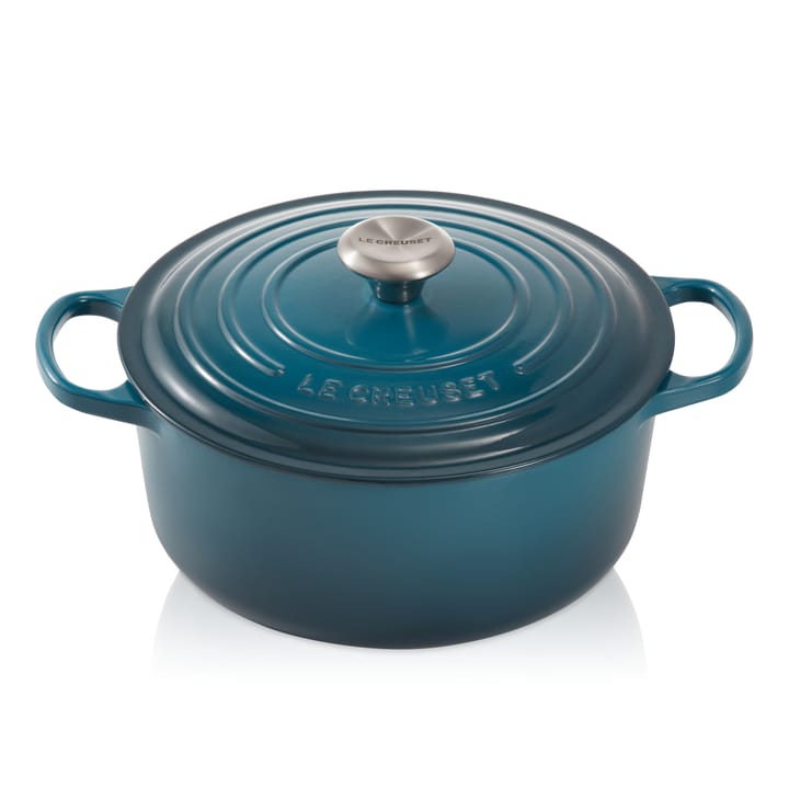 Le Creuset Signature Bräter rund 4,2 l - Deep Teal - Le Creuset