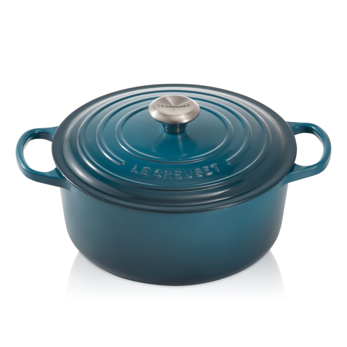 Le Creuset Le Creuset Signature Bräter rund 4,2 l Deep Teal