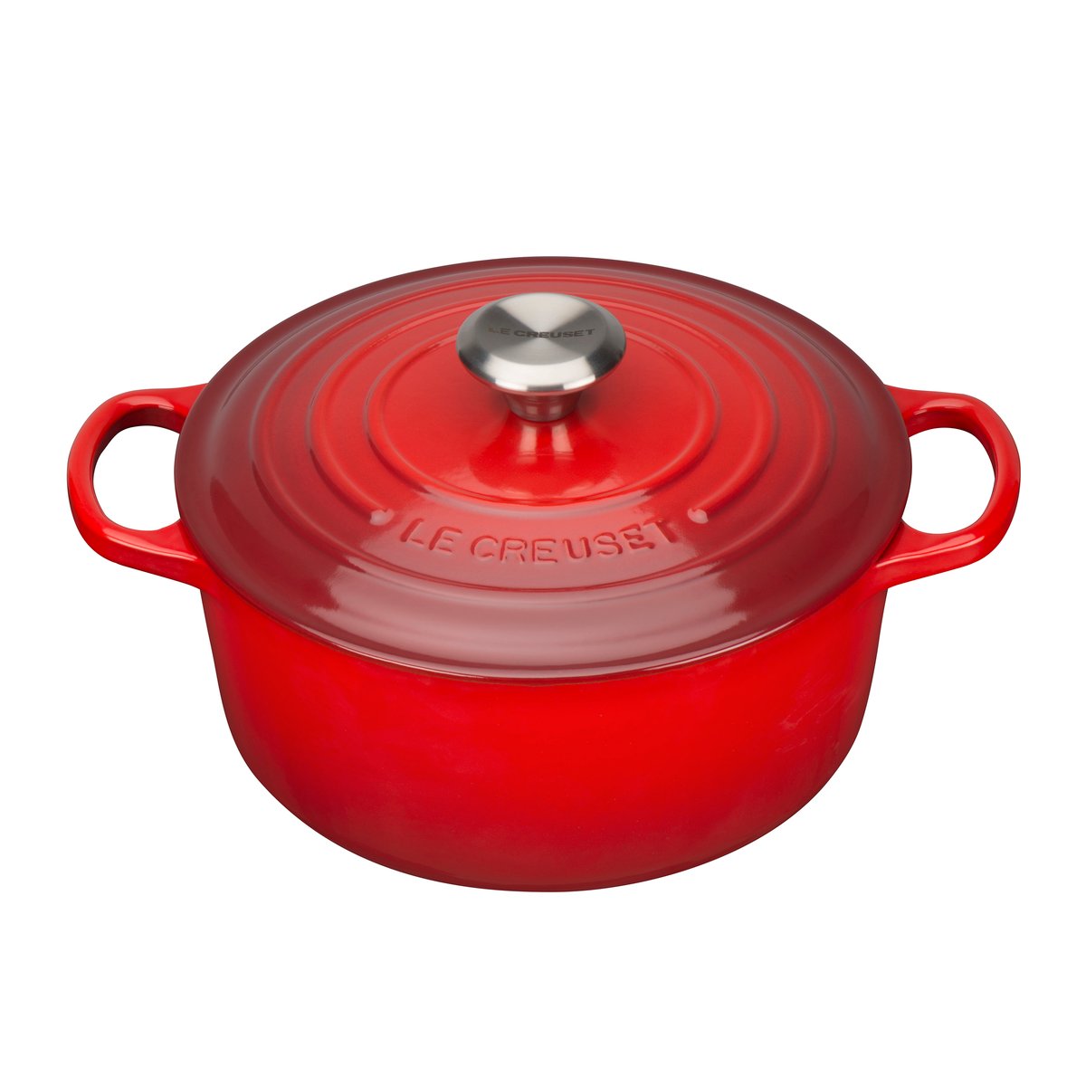 Le Creuset Le Creuset Signature Bräter rund 4,2 l Kirschrot