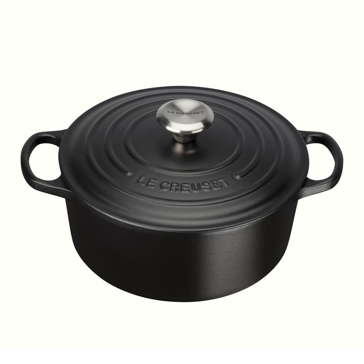 Le Creuset Signature Bräter rund 4,2 l - Matte Black - Le Creuset