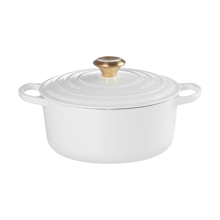 Le Creuset Signature Bräter rund 4,2 l - Weiß - Le Creuset