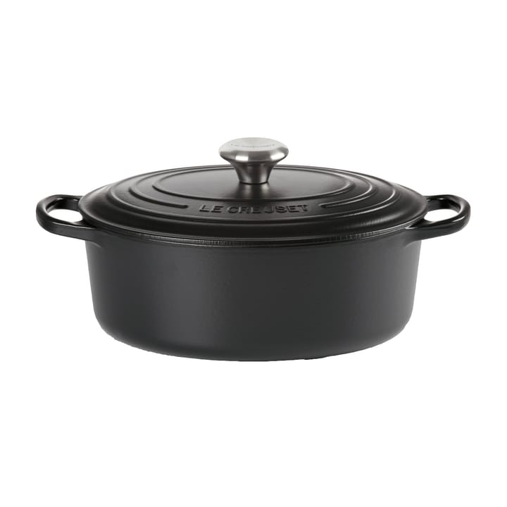 Le Creuset Signature ovaler Topf 6,3 l - Matte black - Le Creuset