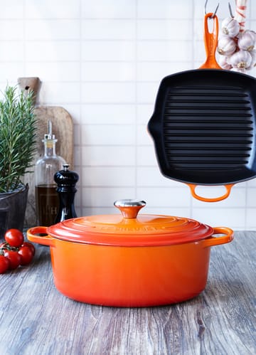 Le Creuset Signature ovaler Topf 6,3 l - Volcanic - Le Creuset