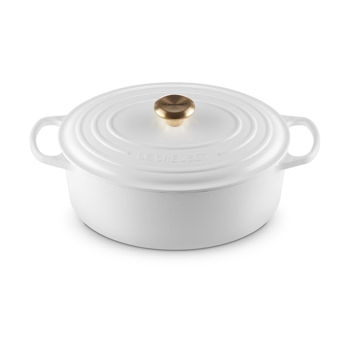 Le Creuset Signature ovaler Topf 6,3 l - Weiß - Le Creuset