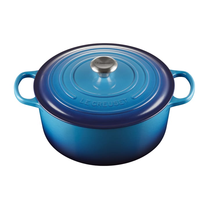 Le Creuset Signature runder Topf 6,7 l - Azure blue - Le Creuset