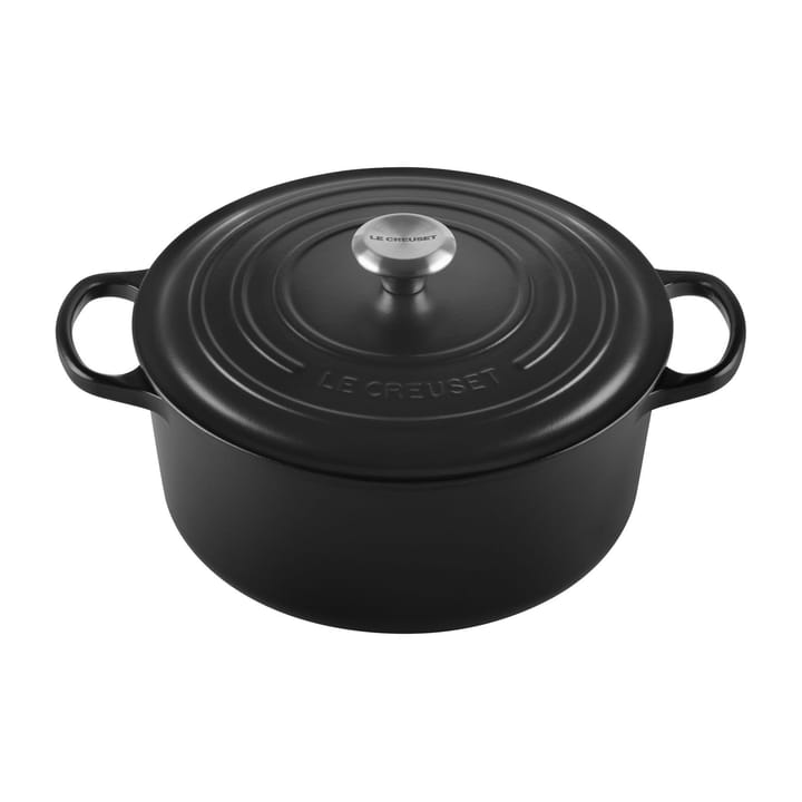 Le Creuset Signature runder Topf 6,7 l - Matte black - Le Creuset