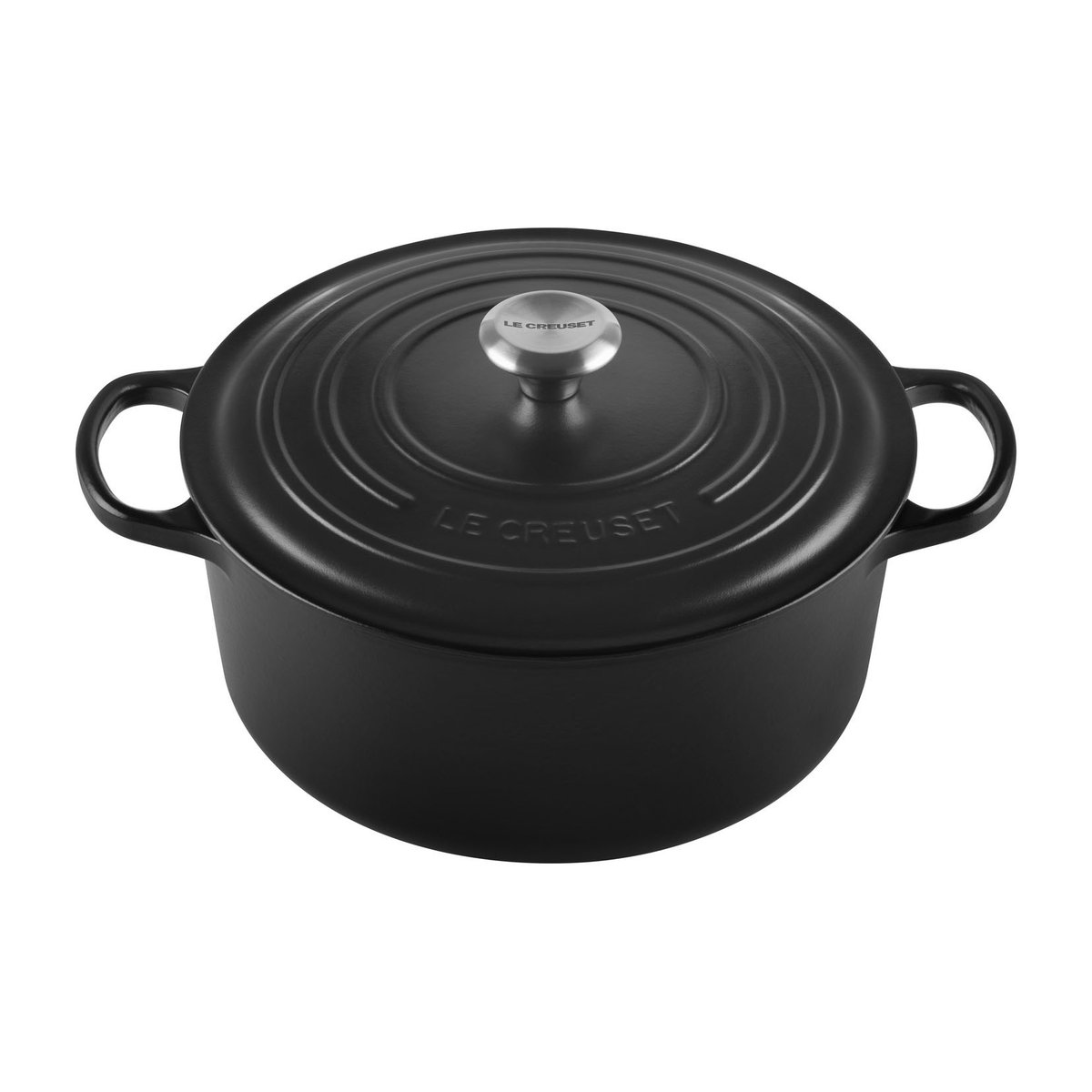 Le Creuset Le Creuset Signature runder Topf 6,7 l Matte black