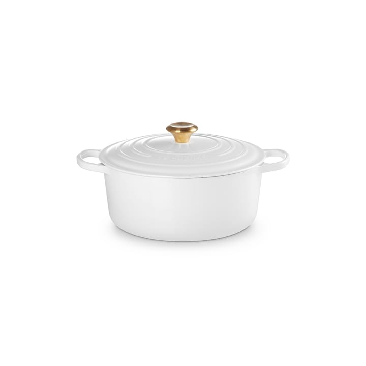 Le Creuset Signature runder Topf 6,7 l - Weiß - Le Creuset