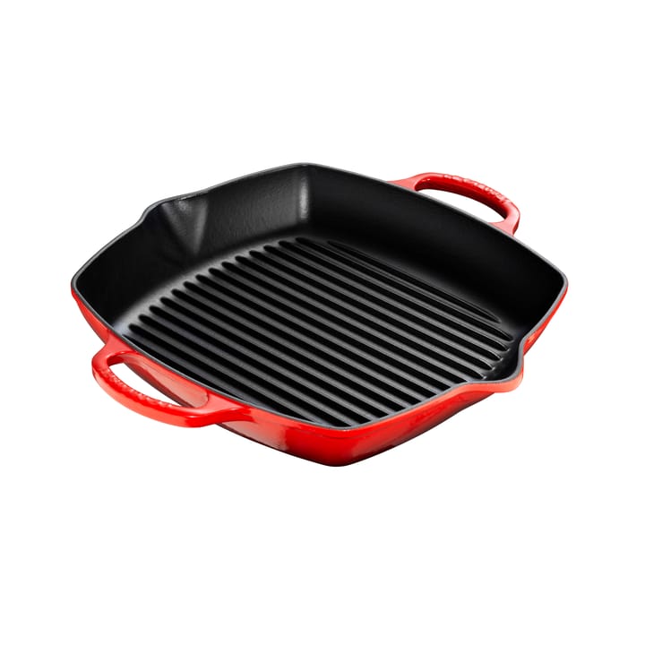 Tiefe quadratische Grillpfanne 30 cm - Cerise - Le Creuset