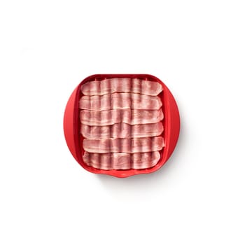 Lékué Baconform für die Mikrowelle - Rot - Lékué