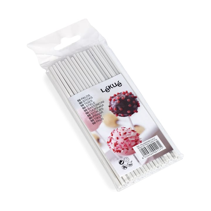 Lékué cake pop-Spieße 50er-Pack - Weiß - Lékué