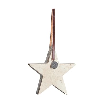 Elina Weihnachtsanhänger Stern 10 cm - Leinen - Lene Bjerre