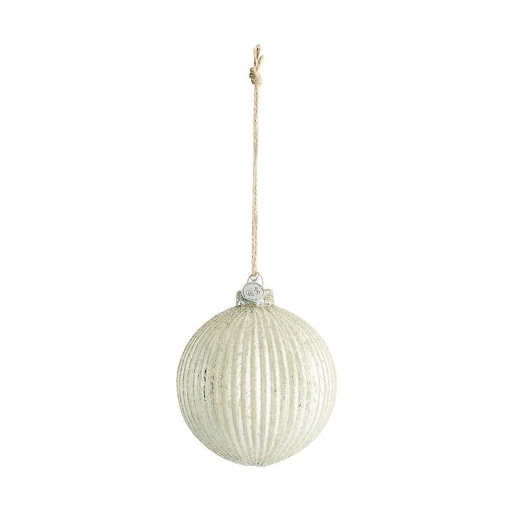 Norille Weihnachtskugel Ø11 cm - Off white, gerillt - Lene Bjerre