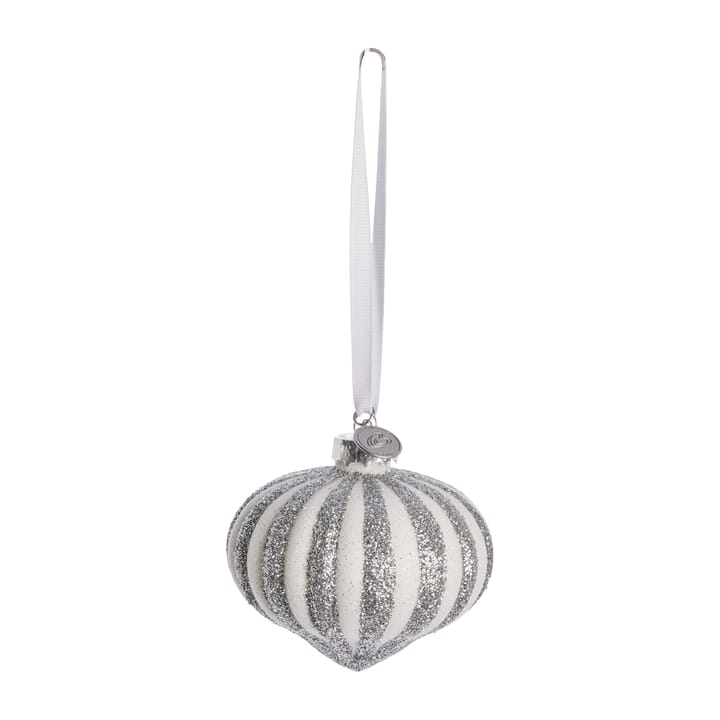 Selvie Weihnachtsanhänger Ø8cm - White-silver - Lene Bjerre